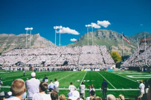 College football field in the US