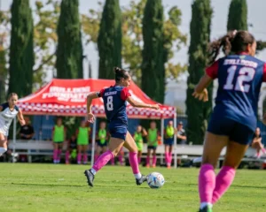 Women's college soccer player