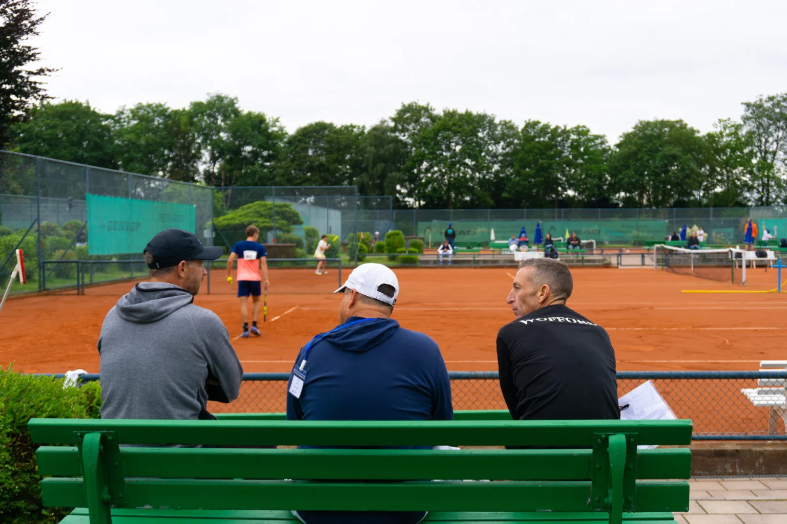 College-Trainer bei der Tennis-Showcase des Keystone Sports College