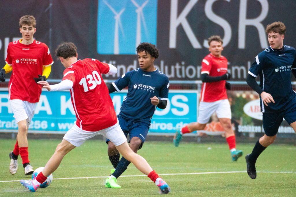 Fußballspieler bei der Fußball-EM 2024 in Deutschland