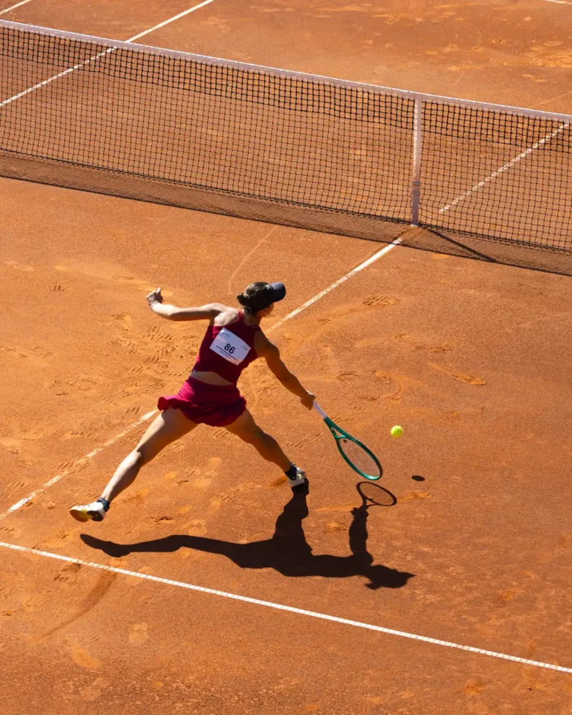 tennis player at keystone sports college tennis showcase